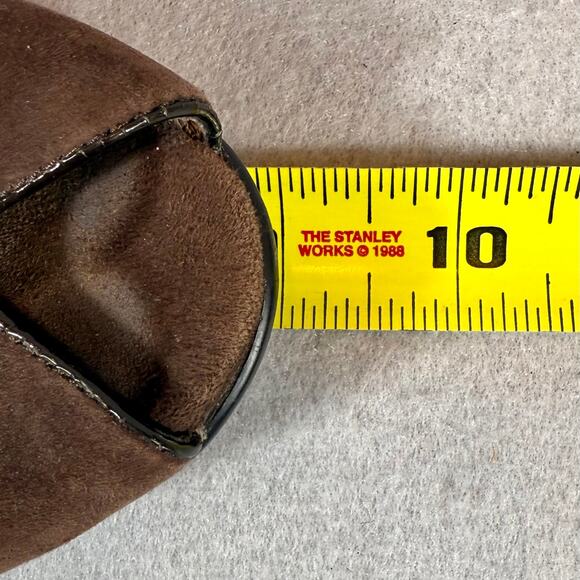 Sofft Geva Mary Jane Brown Suede Pumps Peep Toe Womens 9.5N - Picture 11 of 12